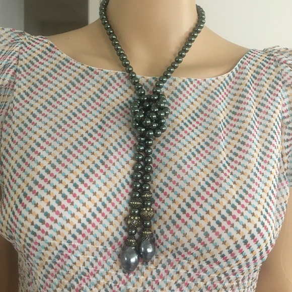 Heidi Daus Swarovski Dyed Tahitian Pearl Scarf - Picture 8 of 13